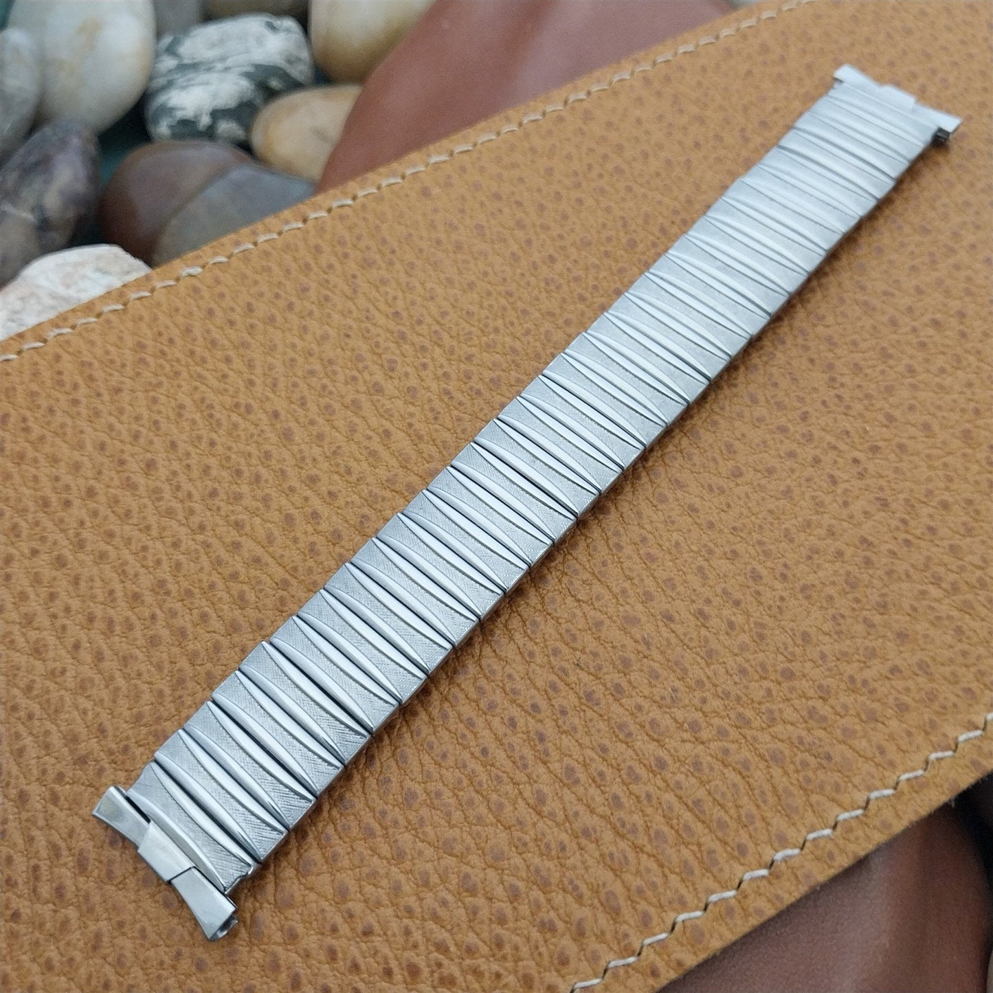 16mm 18mm 19mm 1950s USA Made Stainless Steel Foster New Old Vintage Watch Band