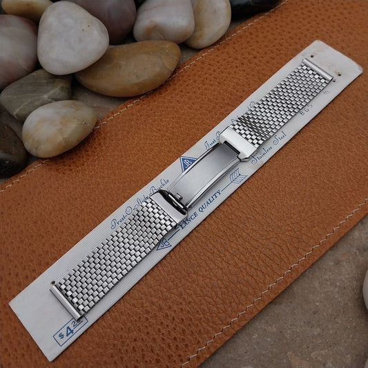 5/8" JB Champion USA Stainless Steel Mesh Unused 1940s Vintage Watch Band