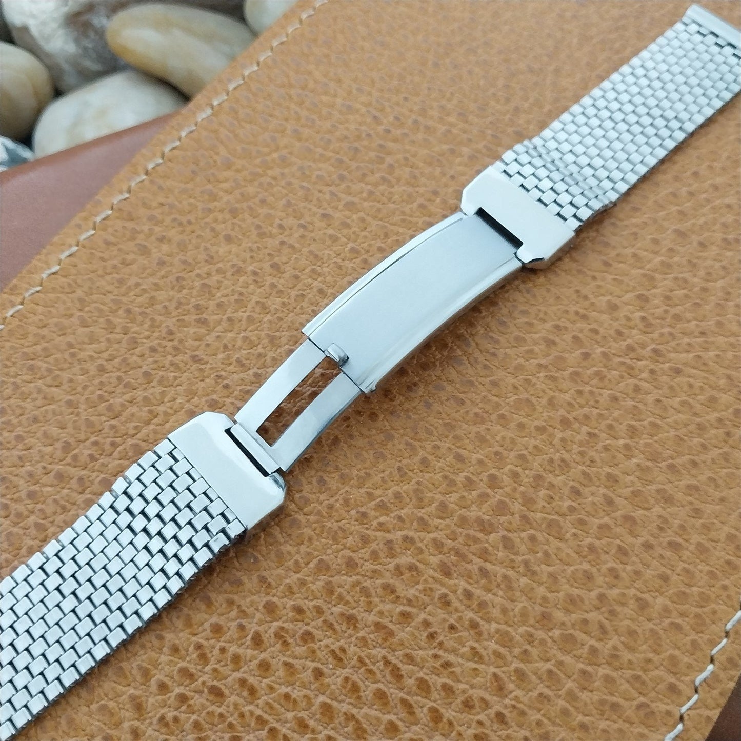 5/8" JB Champion USA Stainless Steel Mesh Unused 1940s Vintage Watch Band