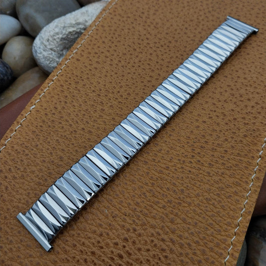 1950s Gemex Stainless Steel Classic Stretch Expansion Unused Vintage Watch Band