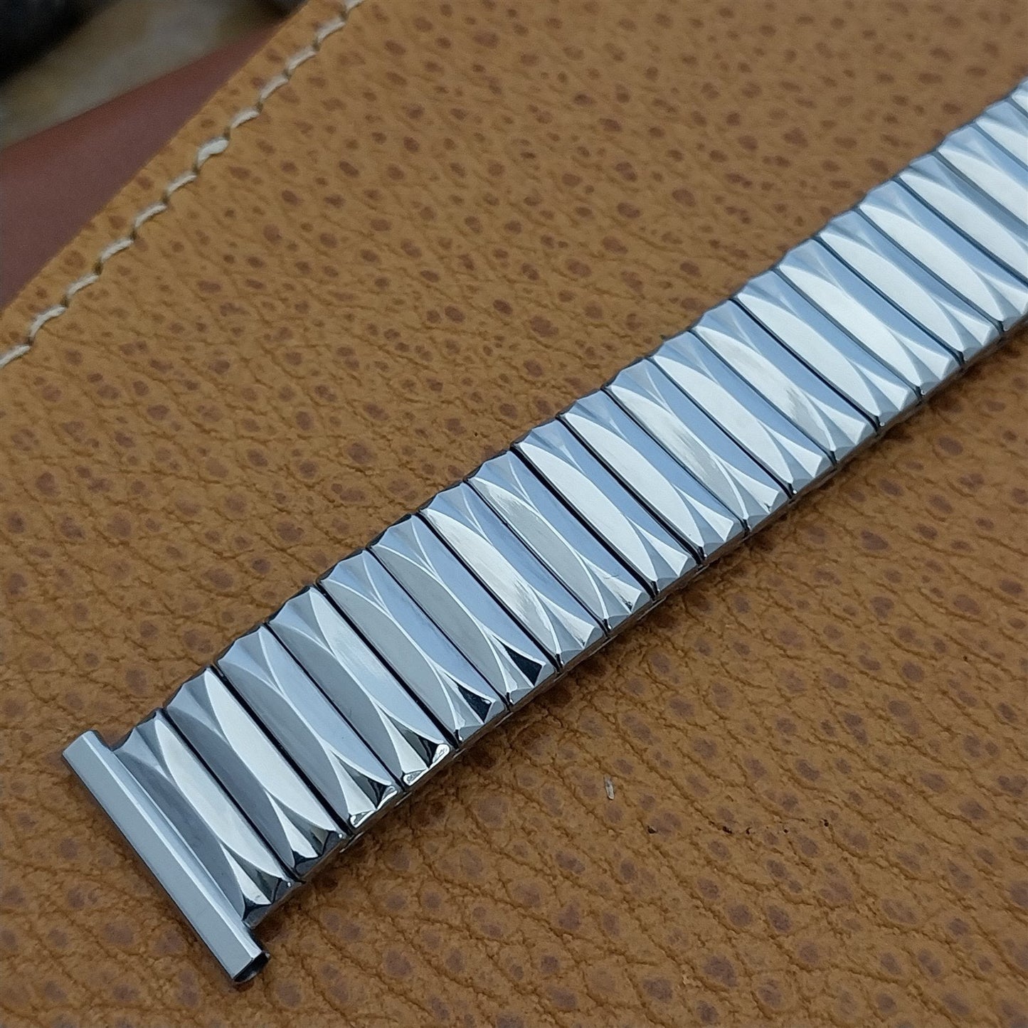 1950s Gemex Stainless Steel Classic Stretch Expansion Unused Vintage Watch Band