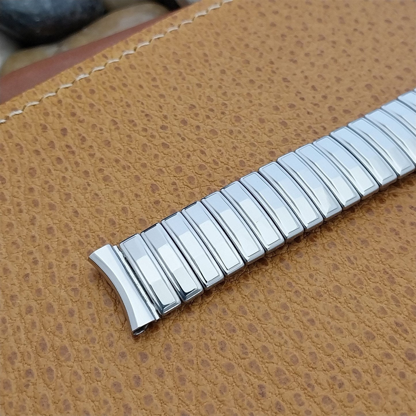 5/8" 16mm Scott Classic Stainless Steel Expansion nos 1960s Vintage Watch Band