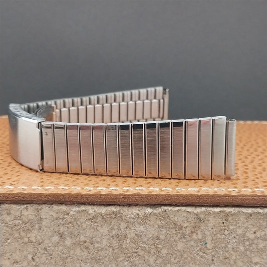 Vintage 18mm Stainless Steel LED LCD Bear NOS Unused Classic 1970s Watch Band