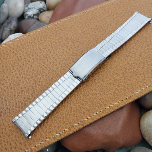 17.2mm 11/16 Stainless Steel 1970s Old-Stock nos Vintage Watch Band