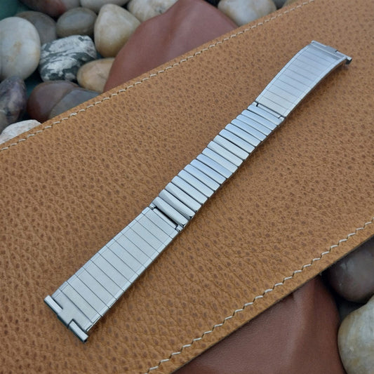 18mm 19mm Stainless Steel JB Champion USA nos 1960s Vintage Watch Band