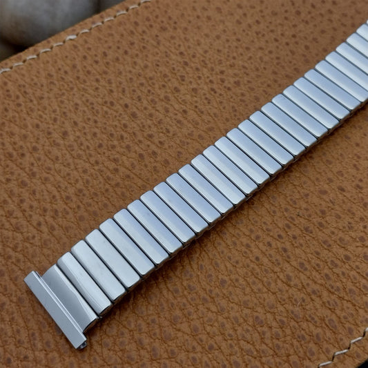 16mm 18mm 1950s USA New Old Stock White Gold-Filled Vintage Watch Band nos