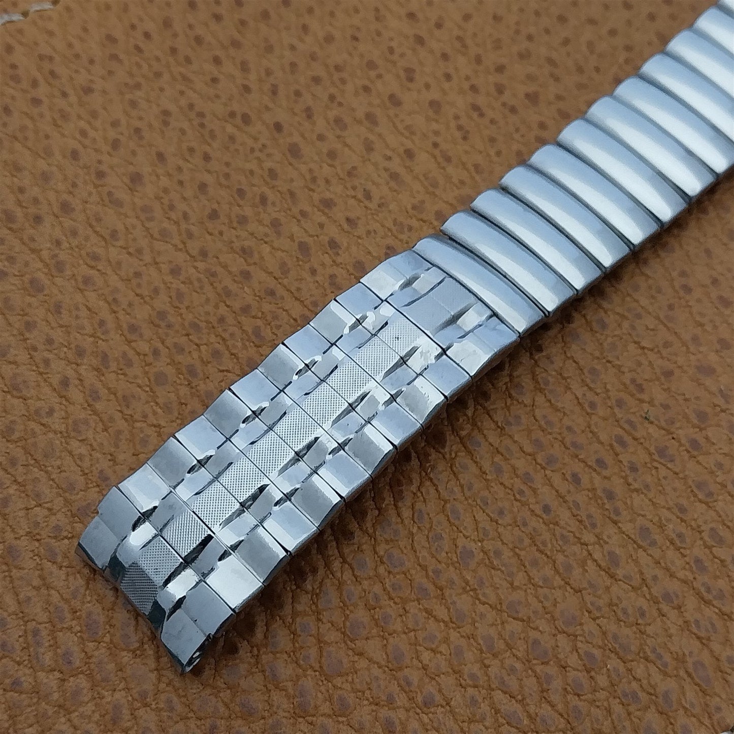 5/8" 16mm 1960s Stainless Steel Expansion 1960s 1970s Vintage Watch Band