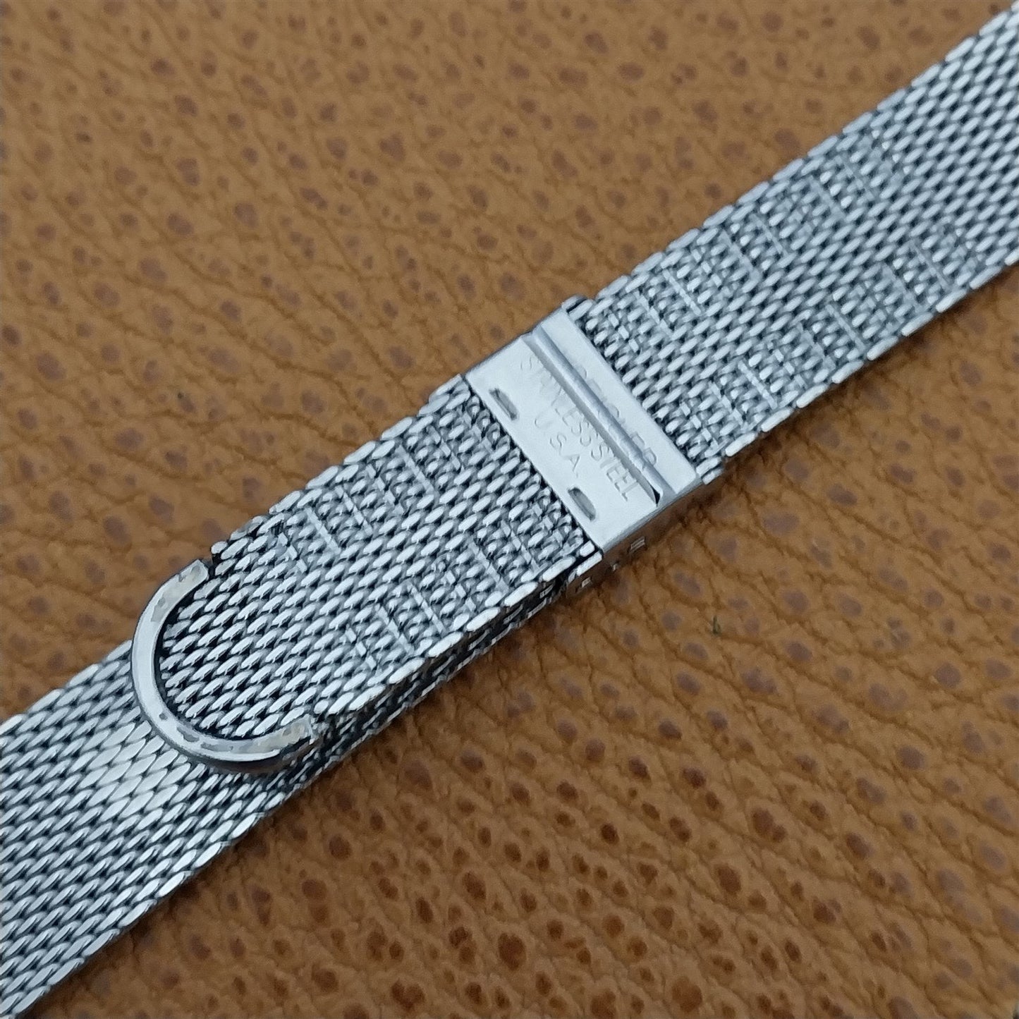 19mm 18mm Stainless Steel Mesh Kreisler Classic Unused 1960s Vintage Watch Band