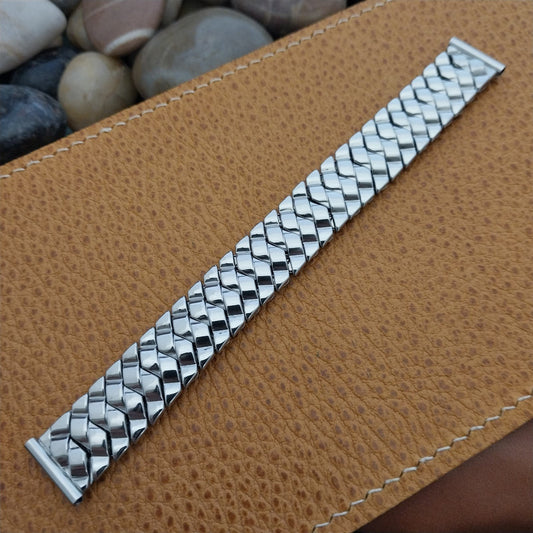 5/8" Hadley Elgin USA Stainless Steel Classic Expansion 1950s Vintage Watch Band