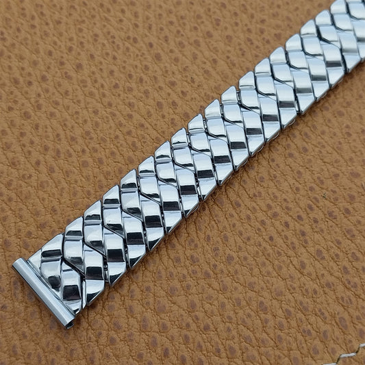 5/8" Hadley Elgin USA Stainless Steel Classic Expansion 1950s Vintage Watch Band