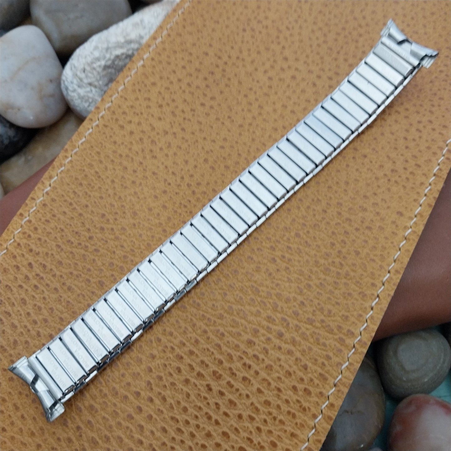 Bulova Stainless Steel Expansion nos 16mm 18mm 19mm 1970s Vintage Watch Band