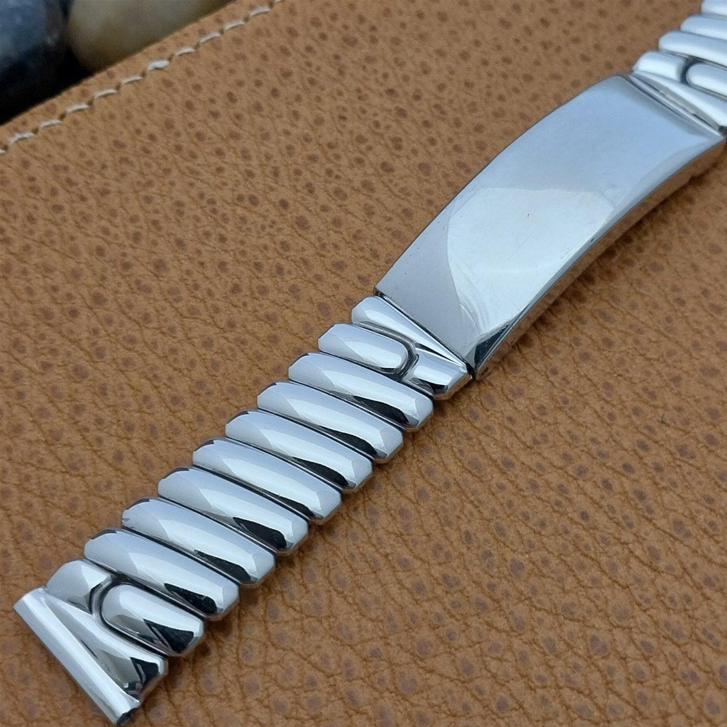 Vintage 5/8" Foster Sterling Silver Photo Compartment Classic 1950s Watch Band