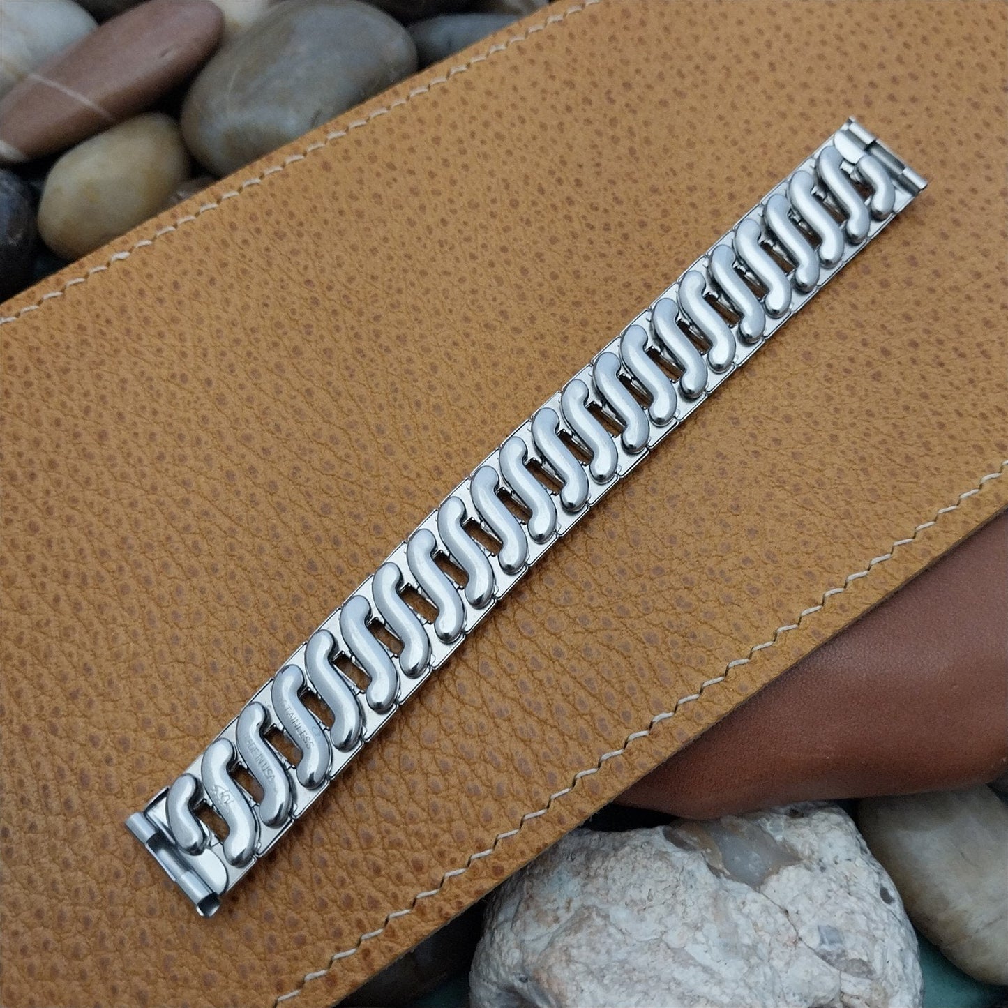 5/8" Vintage Foster 1950s Classic Stainless Steel Expansion Unused Watch Band