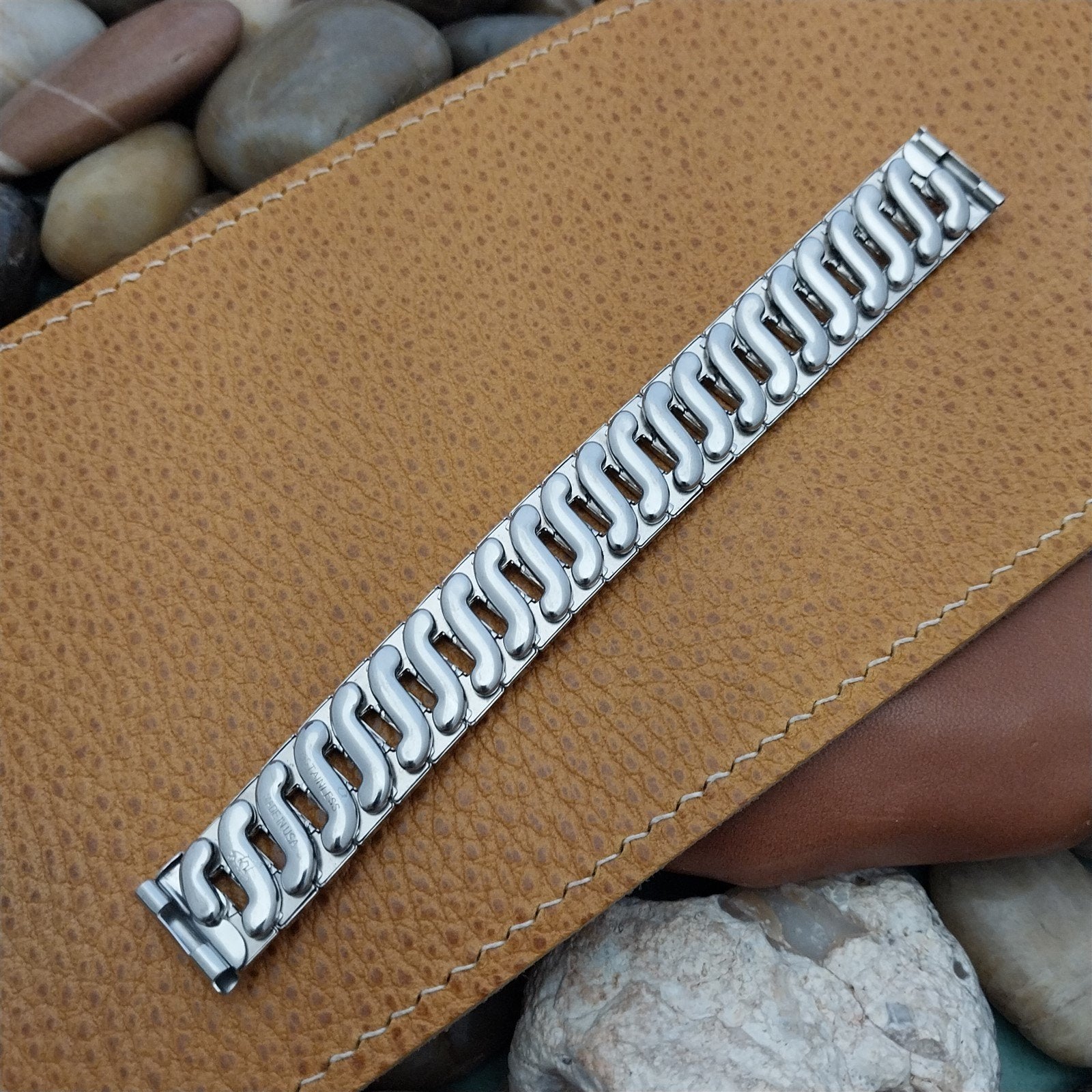 5/8" Vintage Foster 1950s Classic Stainless Steel Expansion Unused Watch Band