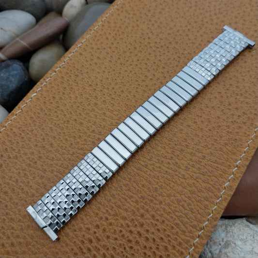 1950s Stainless Steel Expansion Vintage Watch Band nos Foster USA Made 16mm 18mm