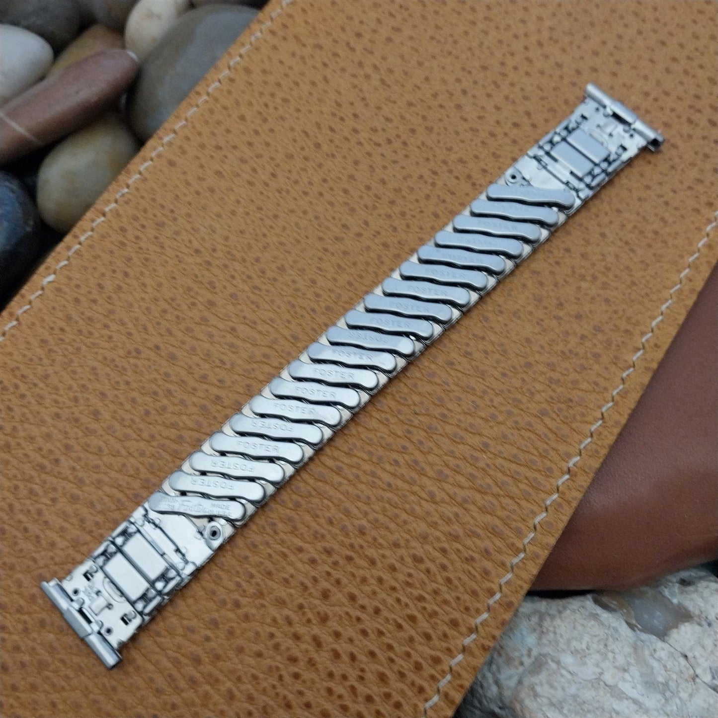 16mm 18mm 19mm Foster USA Stainless Steel Expansion nos 1950s Vintage Watch Band