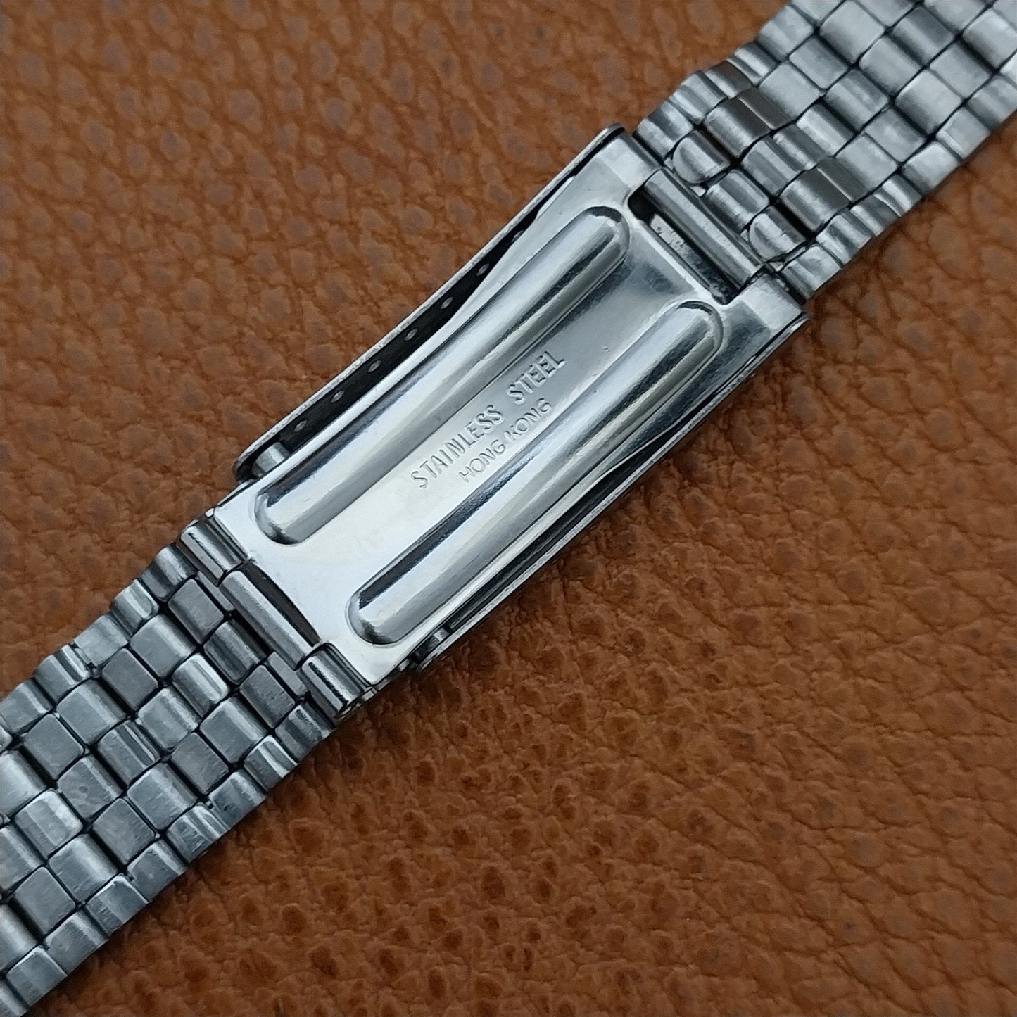 17.2mm 11/16" Stainless Steel Deployment 1960s Unused nos Vintage Watch Band