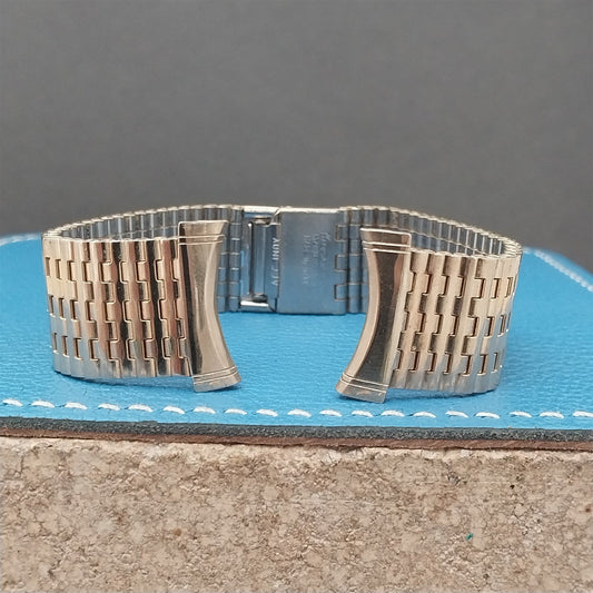 Vintage 22mm 20mm Gold-Tone NSA Kreisler Unused Old-Stock Classic Watch Band