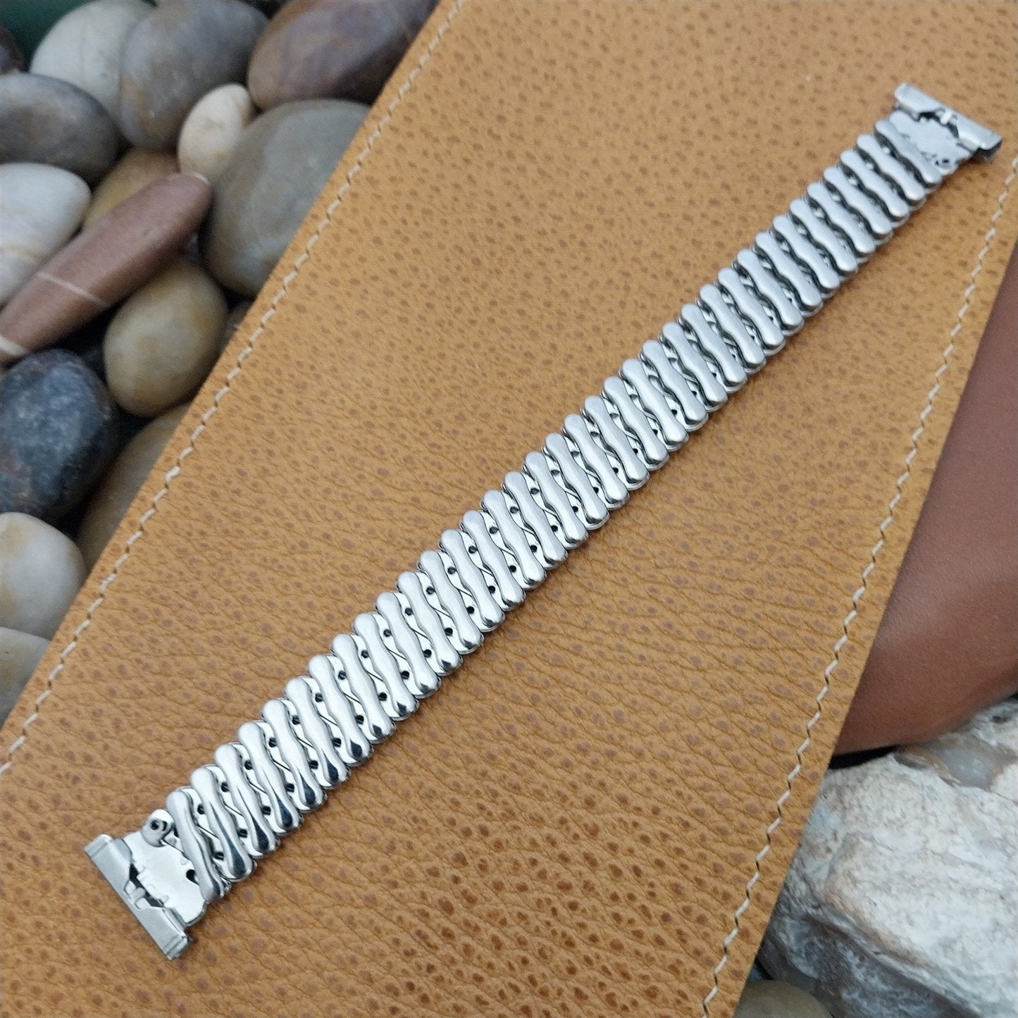 16mm 18mm 19mm Stainless Steel Overhand Expansion Long USA Vintage 50sWatch Band