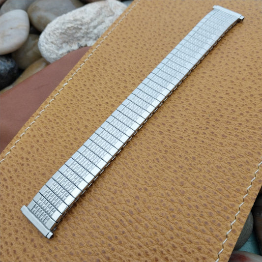 16mm 18mm 19mm Speidel Brasilia Rice Beads Stainless 1970s Unused Watch Band