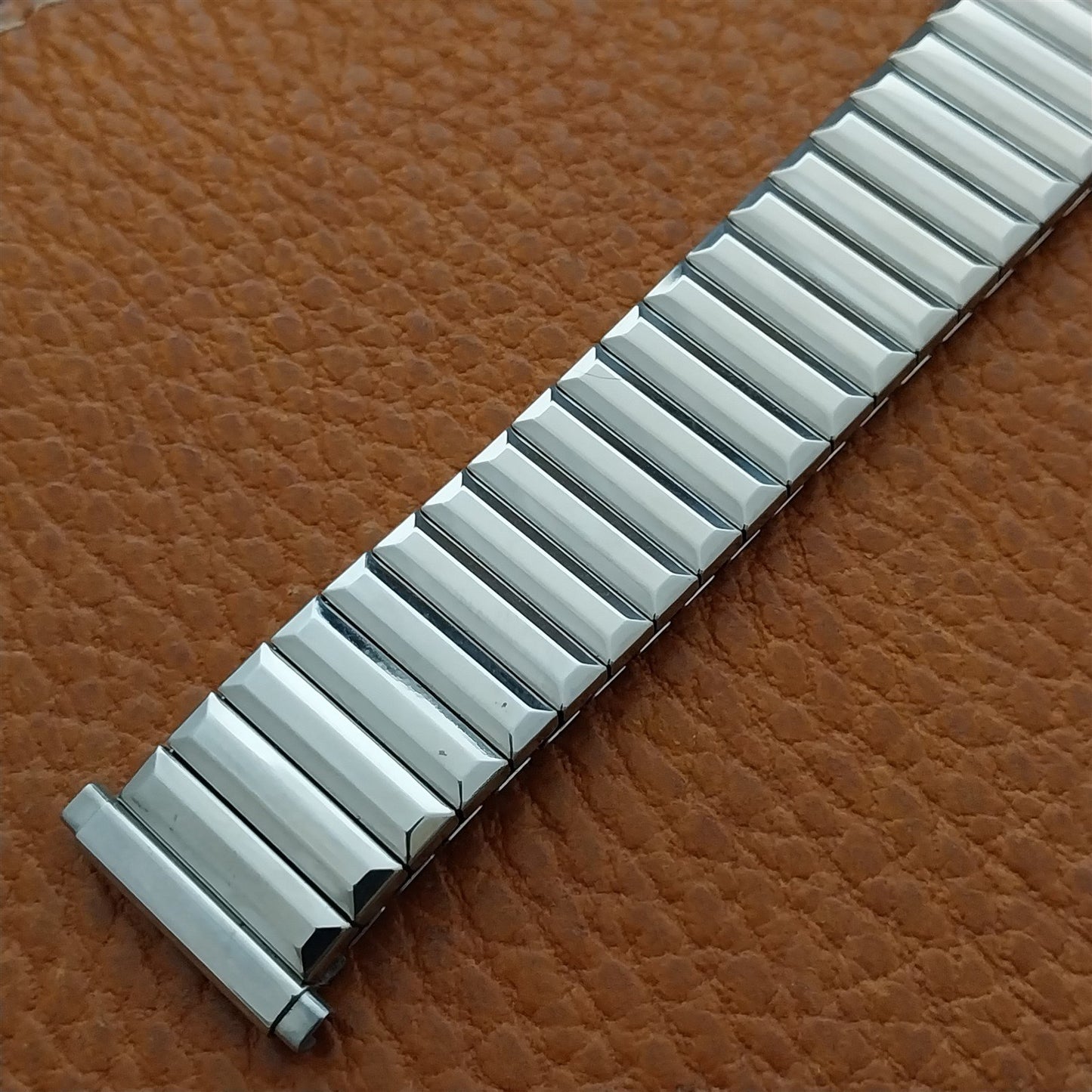 1970s Speidel Fullback Stainless Steel 16mm 18mm 19mm Vintage Watch Band