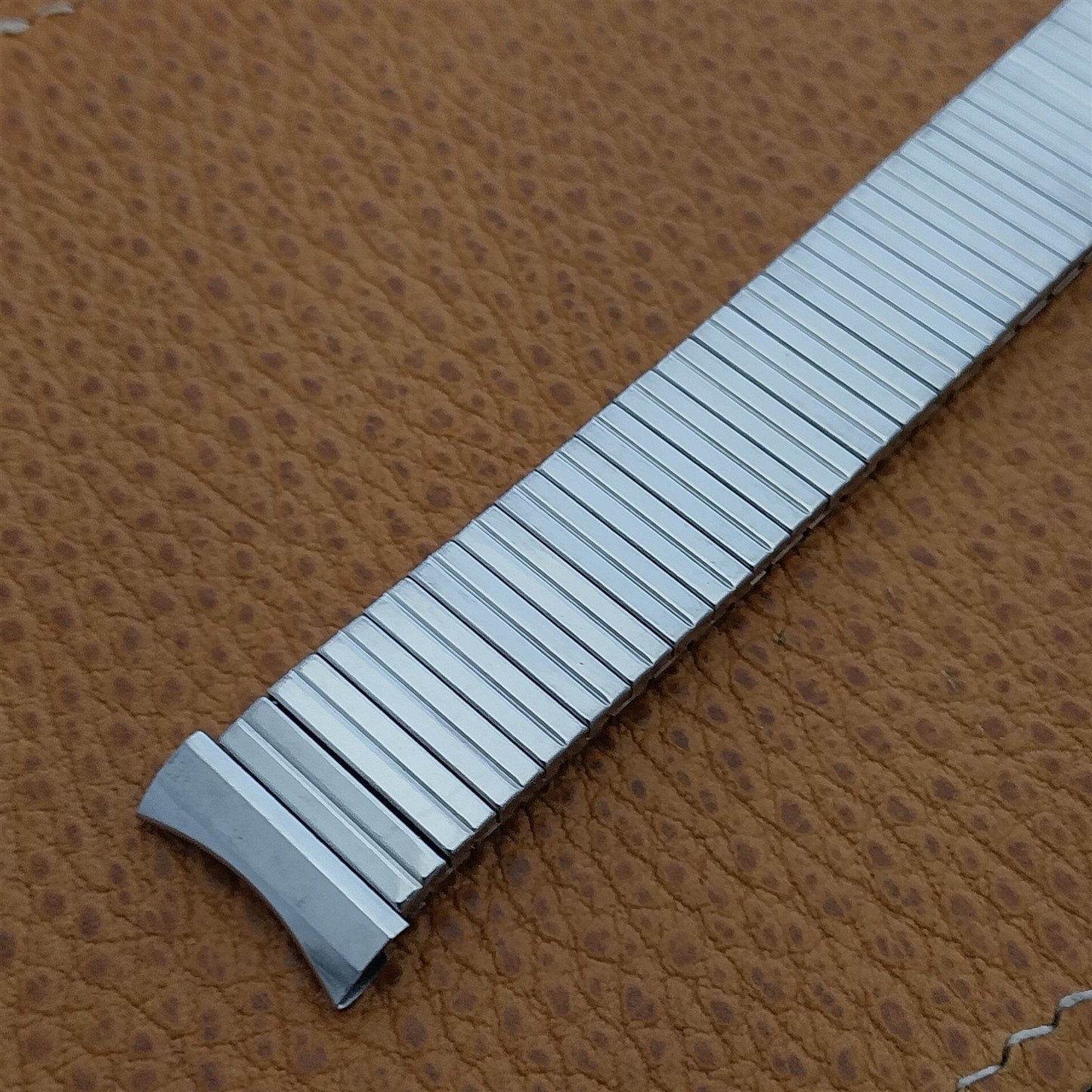 17.2mm 1960s Stainless Steel Expansion Flex-Let USA Made nos Vintage Watch Band