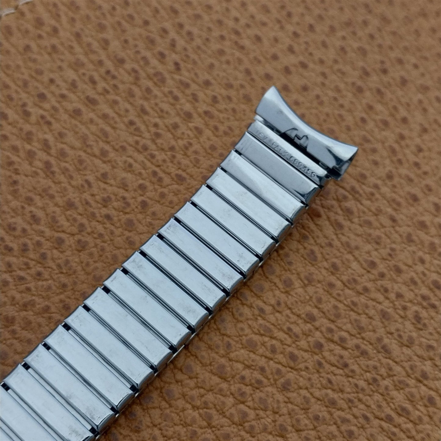 17.2mm 1960s Stainless Steel Expansion Flex-Let USA Made nos Vintage Watch Band