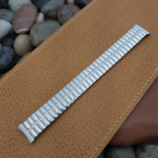 Vintage 17.2mm 1960s Stainless Steel Uniflex Unused nos Classic Watch Band