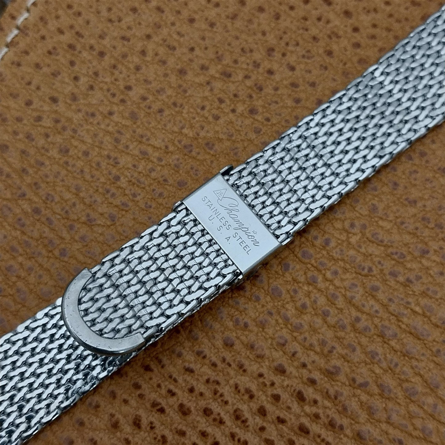 17.2mm Stainless Steel Mesh Classic JB Champion Unused 1960s Vintage Watch Band