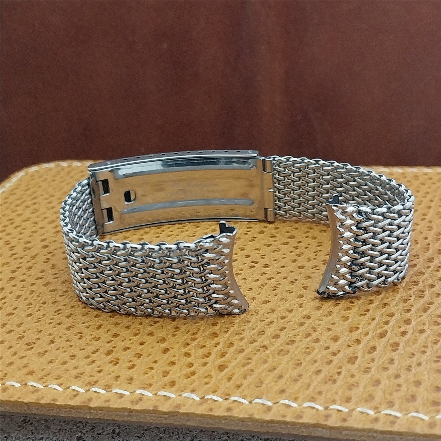 19mm Classic JB Champion USA Stainless Steel Mesh 1960s Vintage Watch Band