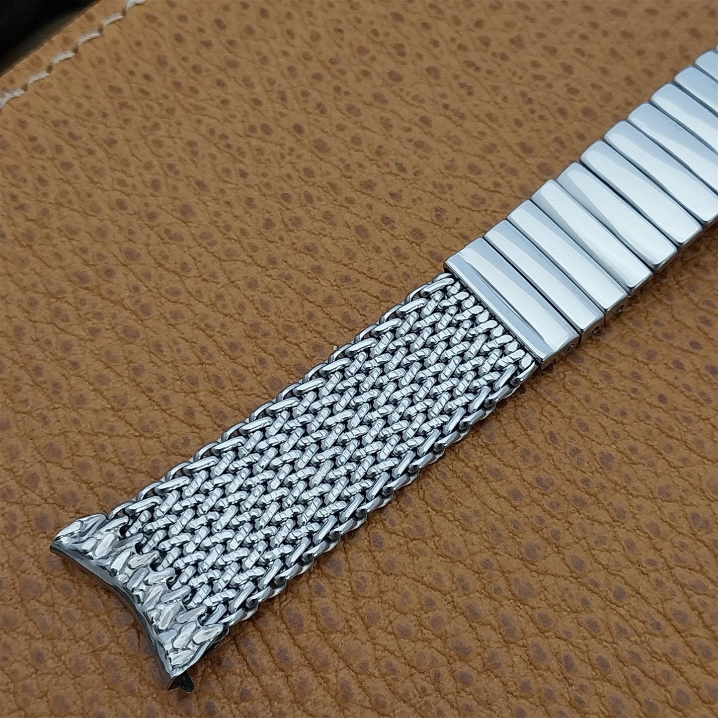 19mm JB Champion USA Stainless Steel Mesh nos 1960s Vintage Watch Band Vintage