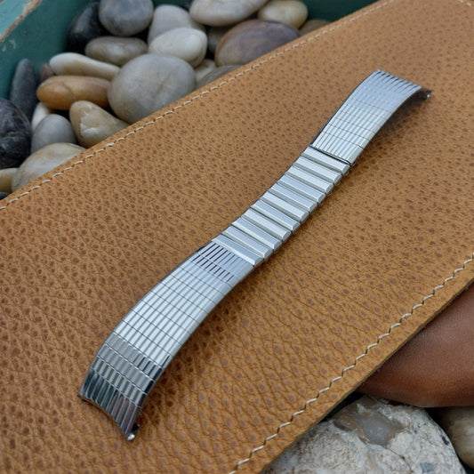 17.2mm 11/16" Kreisler USA Stainless Steel mcm Unused 1960s Vintage Watch Band