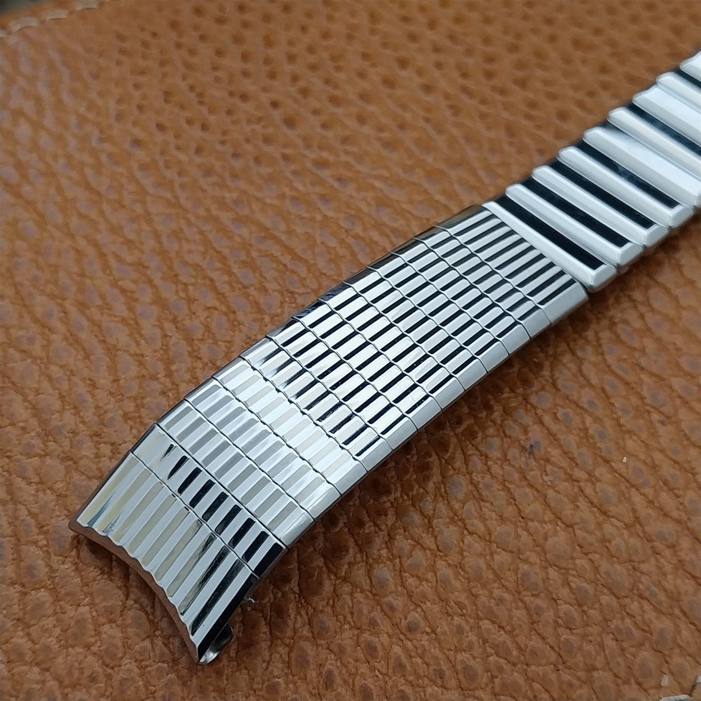 17.2mm 11/16" Kreisler USA Stainless Steel mcm Unused 1960s Vintage Watch Band