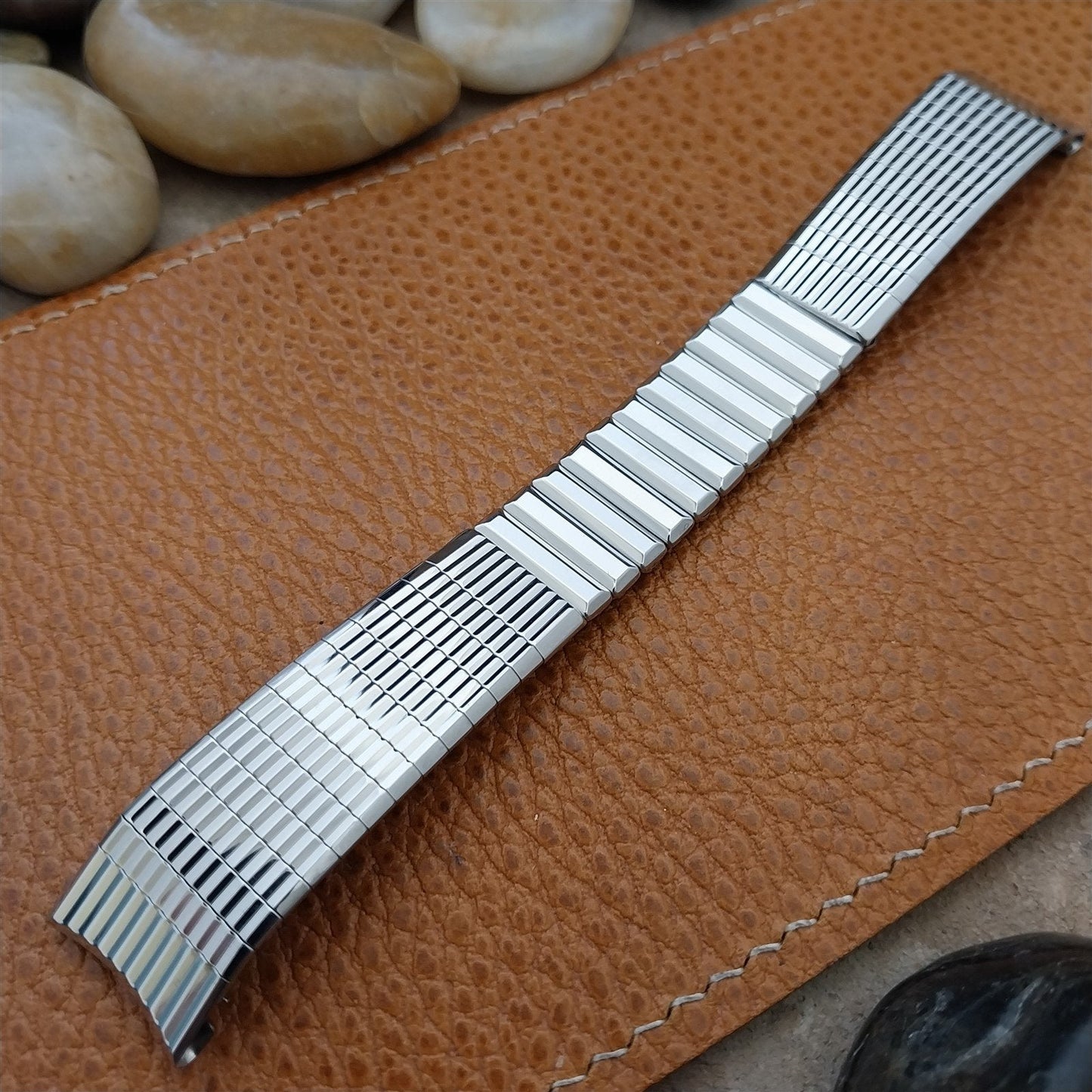 17.2mm 11/16" Kreisler USA Stainless Steel mcm Unused 1960s Vintage Watch Band