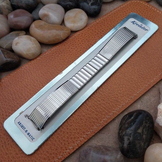 17.2mm 11/16" Kreisler USA Stainless Steel mcm Unused 1960s Vintage Watch Band