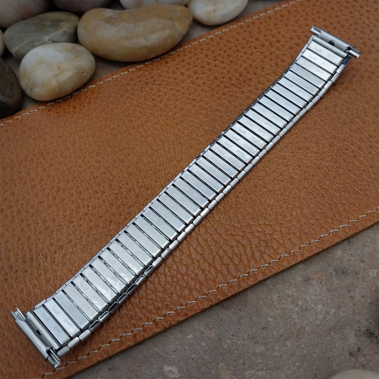 Speidel 18mm 20mm 22mm Stainless Steel & Gold-Tone Wide NOS Vintage Watch Band