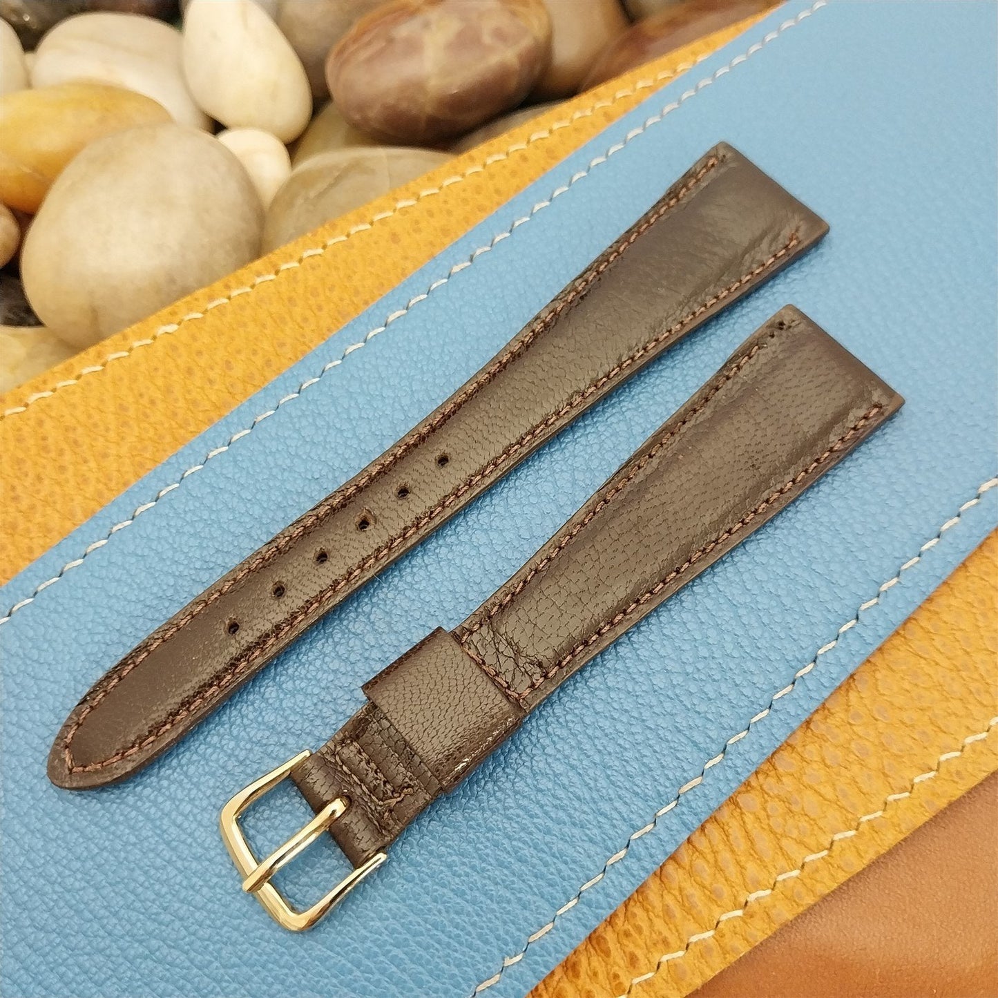 19mm JB Champion USA Morocco Leather nos 1060s Vintage Watch Band