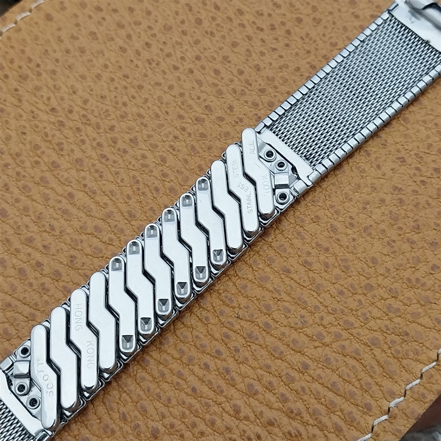 17.2mm 11/16" Scott Stainless Steel Expansion Classic 1960s Vintage Watch Band