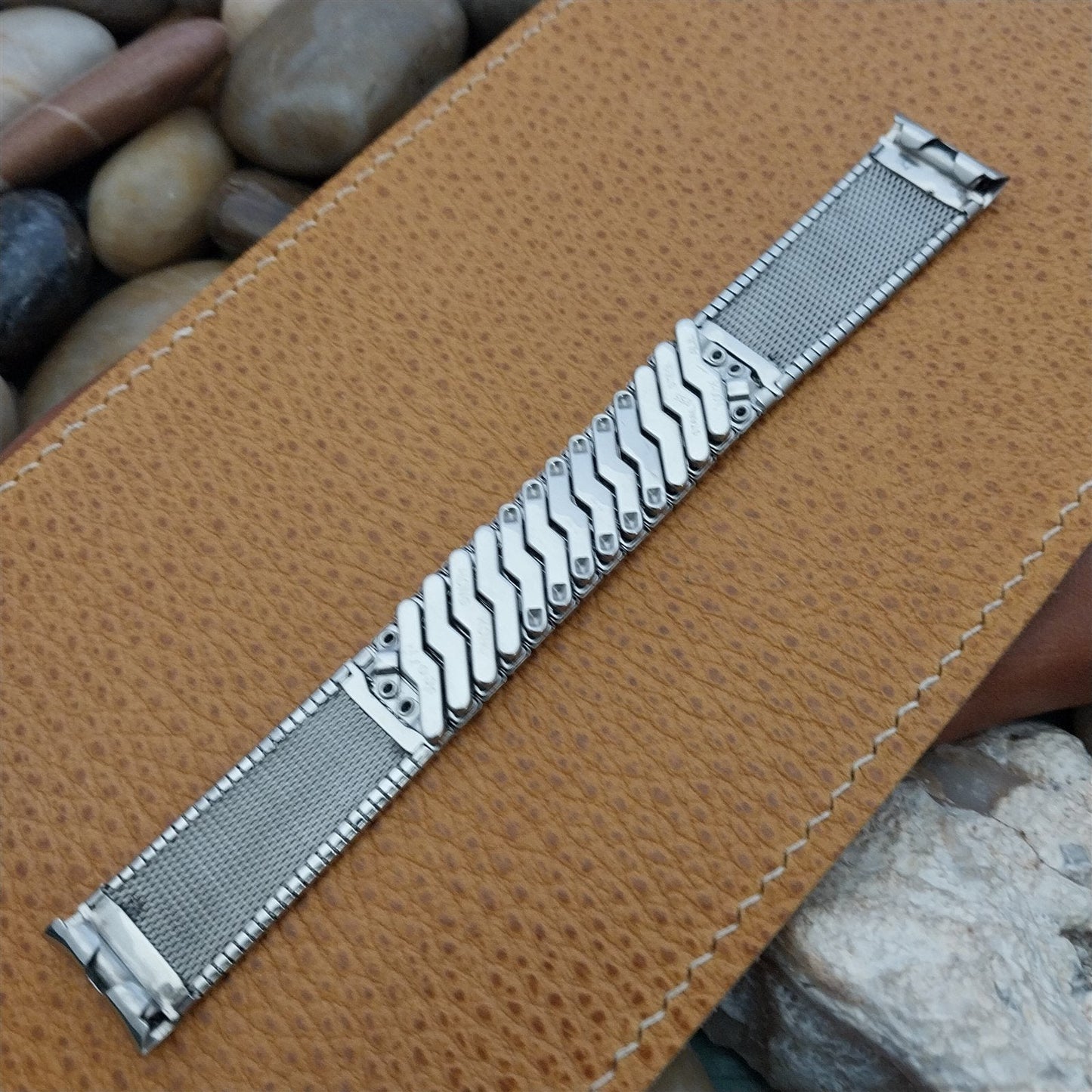 17.2mm 11/16" Scott Stainless Steel Expansion Classic 1960s Vintage Watch Band