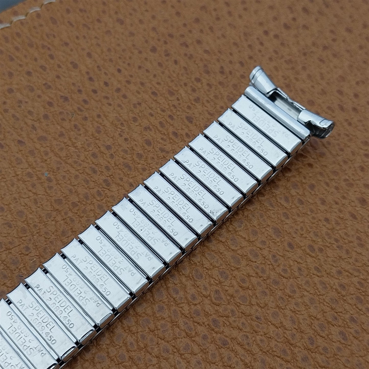 Speidel USA 10k White Gold-Filled nos 1960s Vintage Watch Band