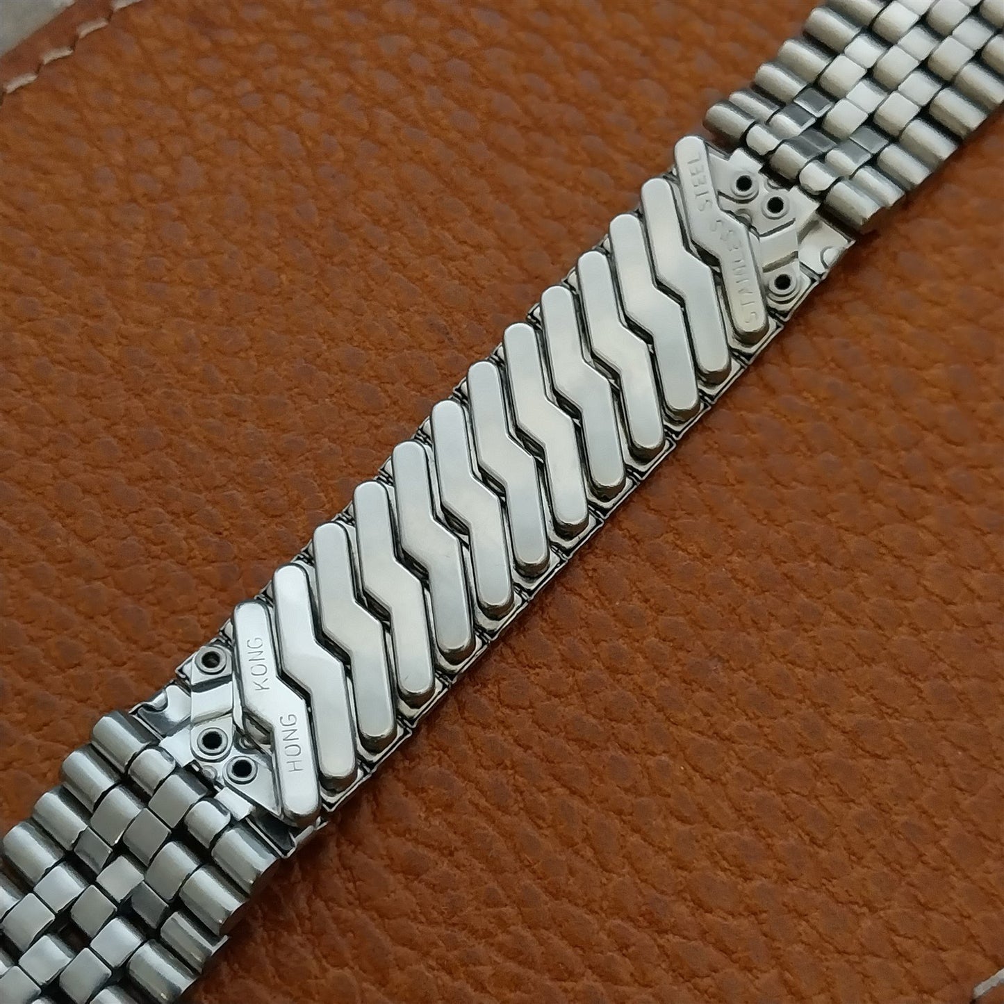 19mm 18mm 1970s Stainless Steel Unused Vintage Watch Band