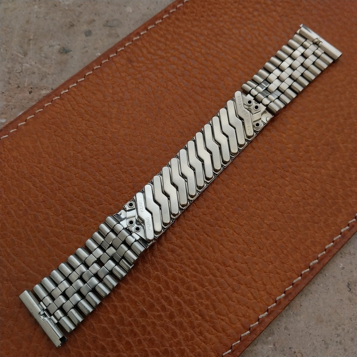 19mm 18mm 1970s Stainless Steel Unused Vintage Watch Band