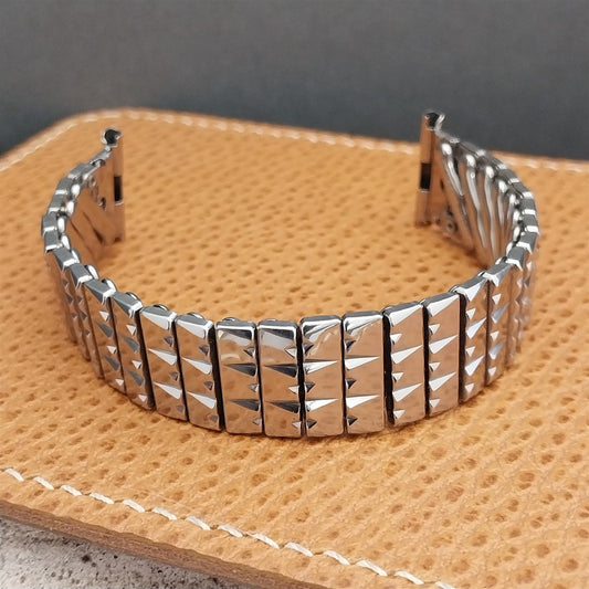 19mm 18mm 16mm Foster Stainless Steel Expansion Unused 50s Vintage Watch Band
