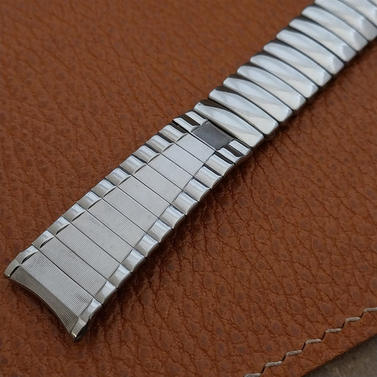 Vintage 17.2mm 1960s-1970s Vintage Stainless Steel Classic Expansion Watch Band