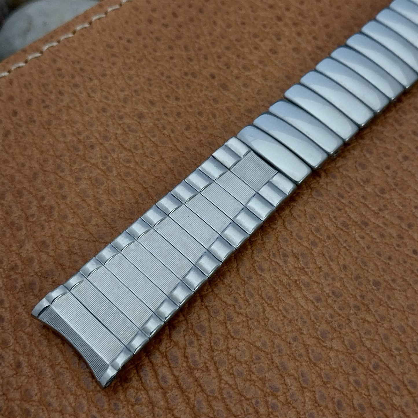 17.2mm 11/16" BMC Stainless Steel 1960s mcm Unused nos Vintage Watch Band