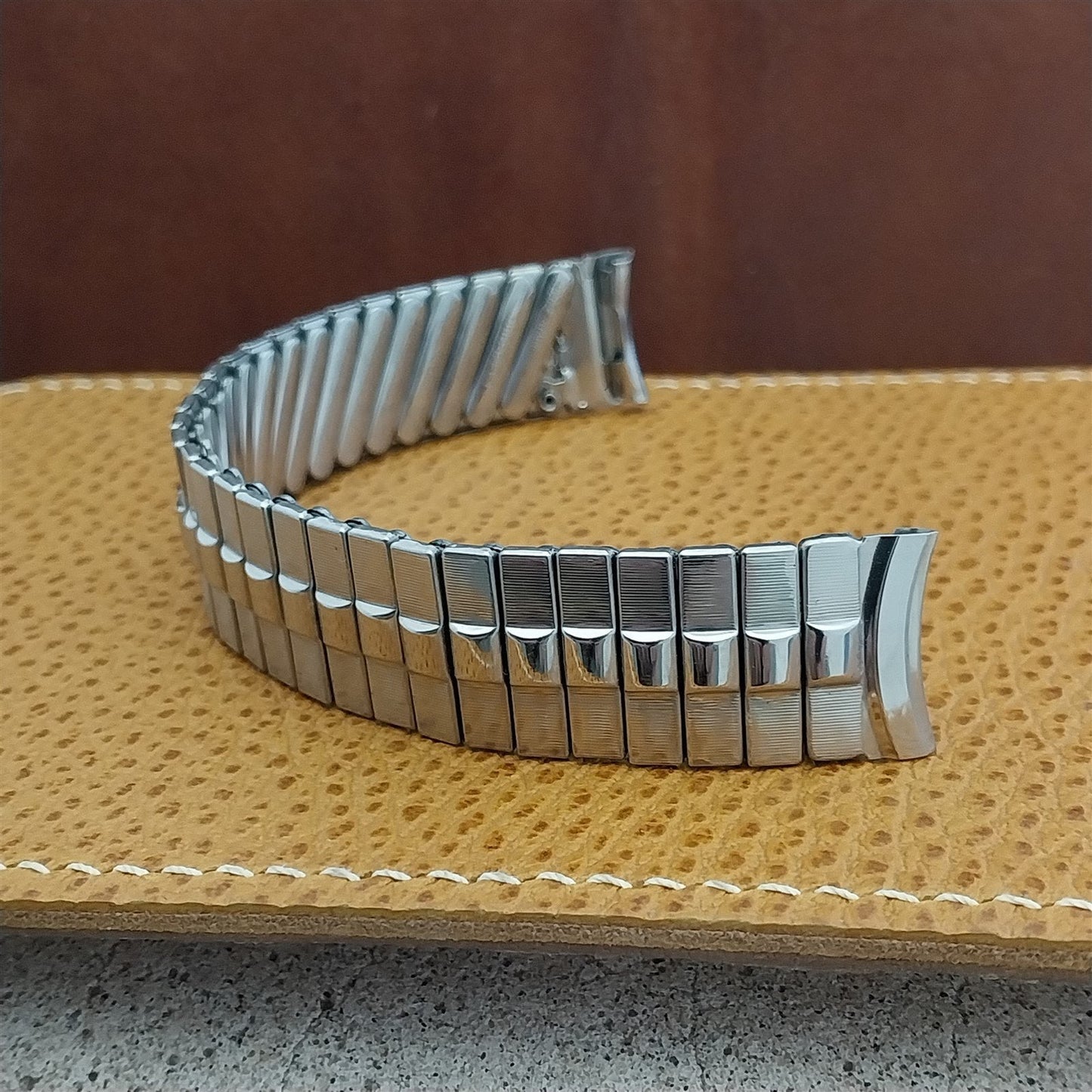 17.2mm 11/16" Stainless Steel Expansion Prospect Unused 1960s Vintage Watch Band