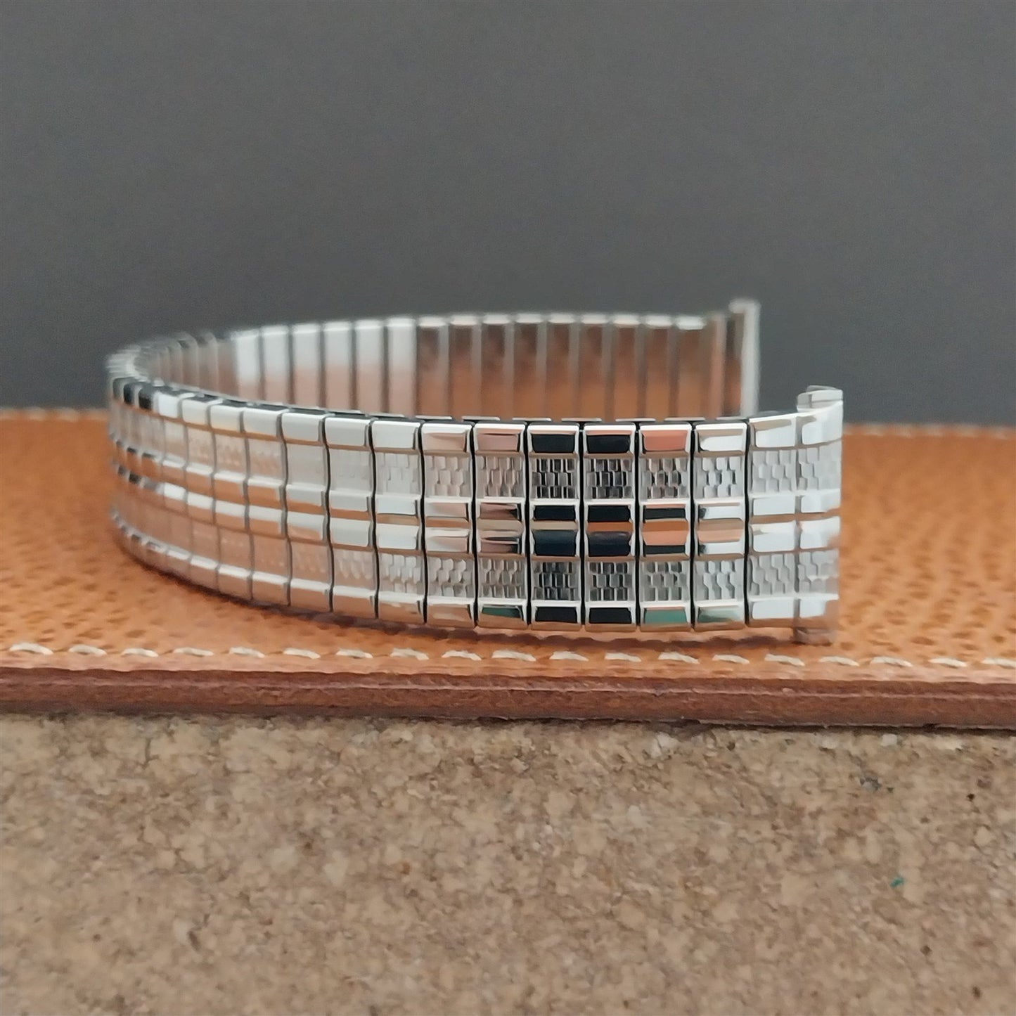 1960s Speidel Meteor Long Stainless Steel Twistoflex Unused Vintage Watch Band