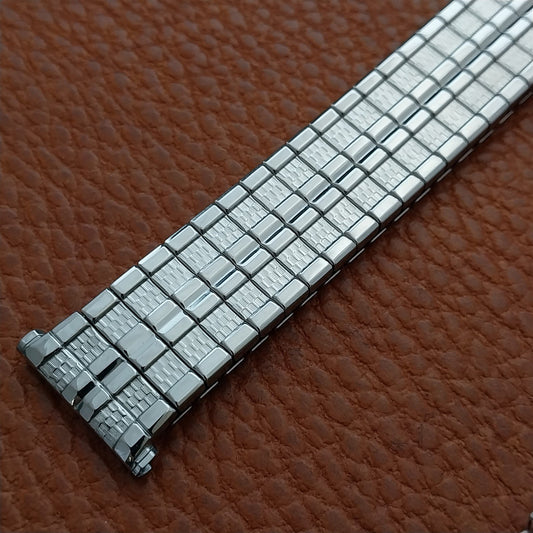 1960s Speidel Meteor Long Stainless Steel Twistoflex Unused Vintage Watch Band