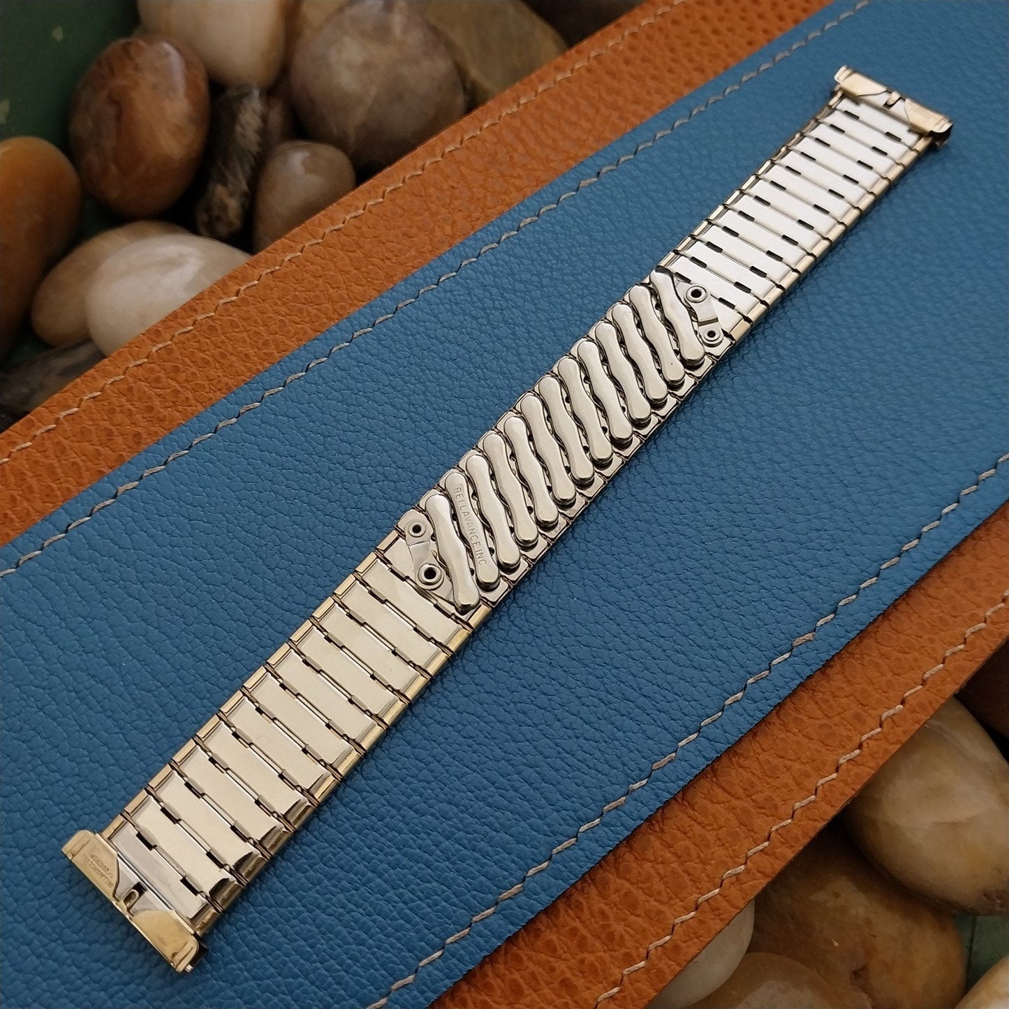 long 10k Gold Filled 1950s Bellavance Expansion Vintage Watch Band nos