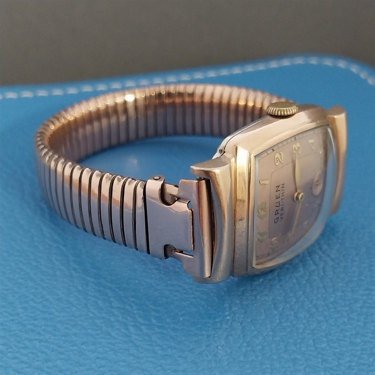 Vintage 5/8" Bliss USA 10k Rose Gold-Filled Wire Lug Short Unused Watch Band